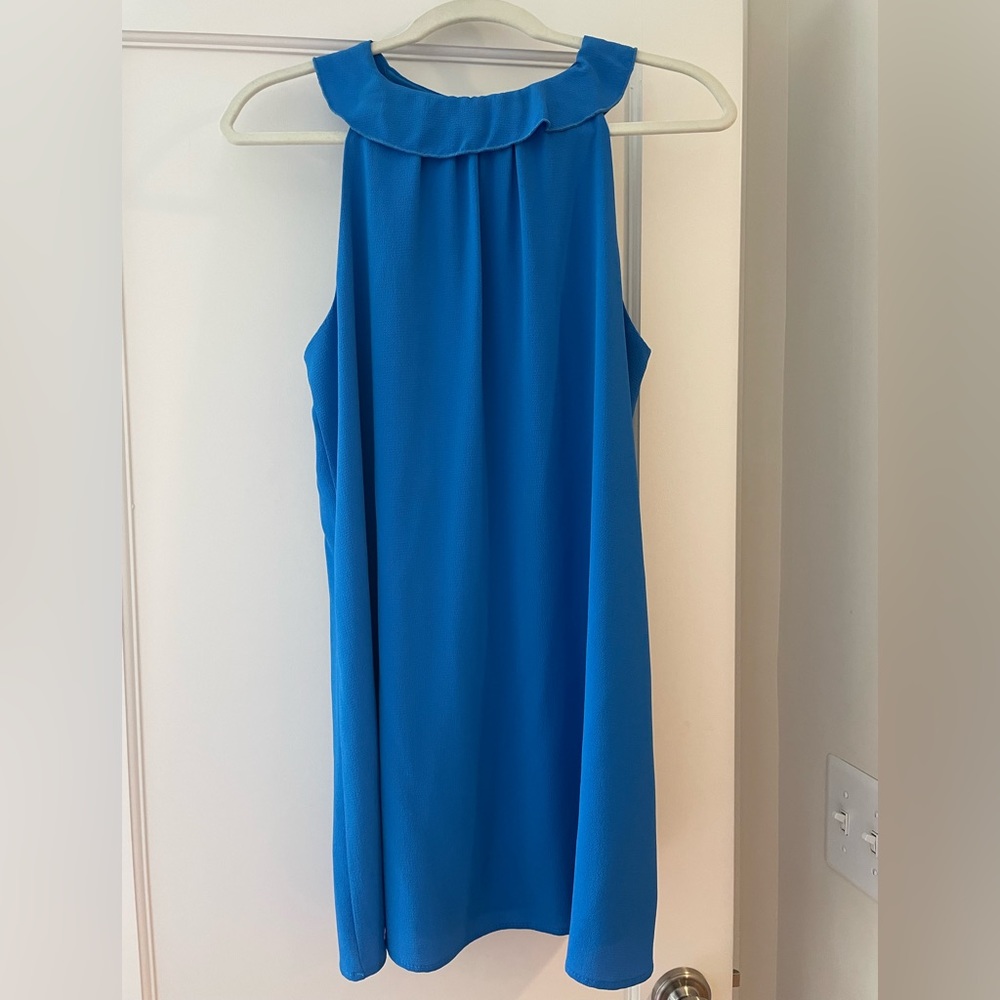 Impeccable Pig blue loose fit mini dress size M